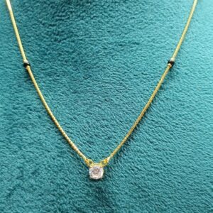 916 Gold Light Weight CZ Mangalsutra