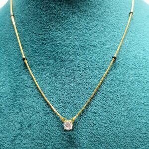 916 Gold Light Weight CZ Mangalsutra