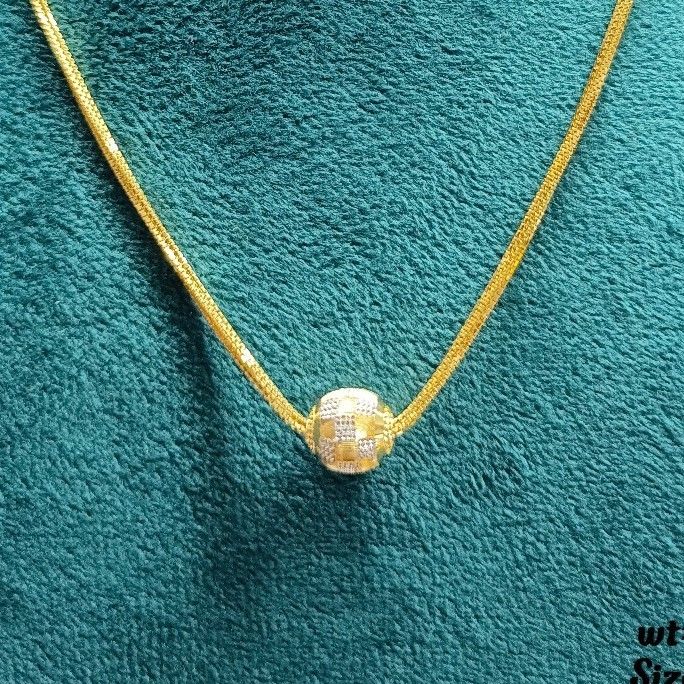 916 Gold Single Bol Chain - Image 2
