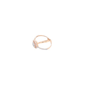 Exquisite 18 Karat Rose Gold Ring