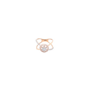 Exquisite 18 Karat Rose Gold Ring