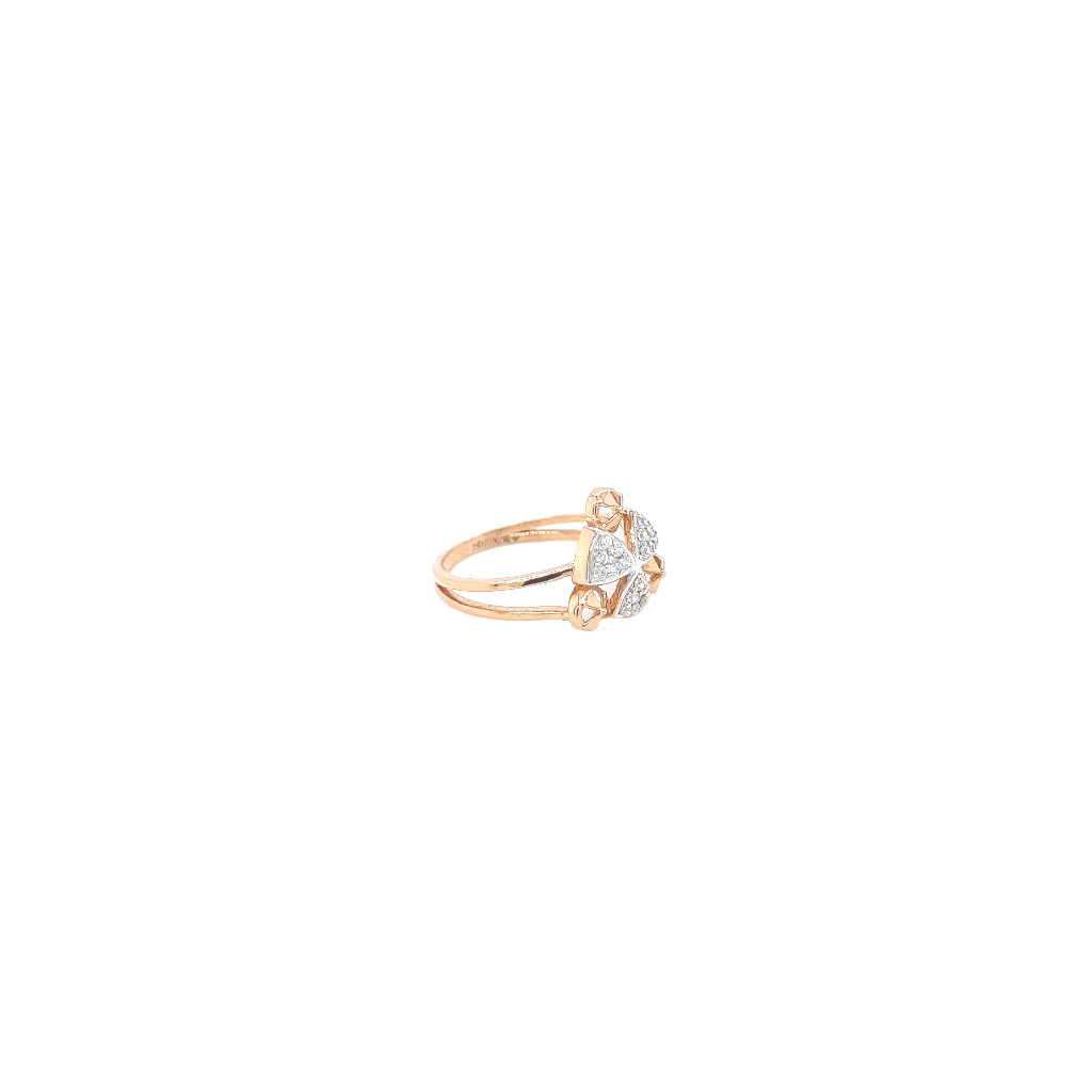 Ternion Delicate Gold Ring