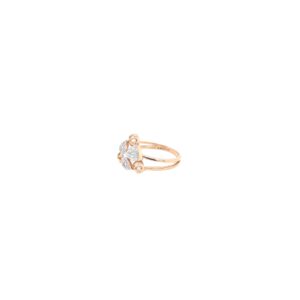 Ternion Delicate Gold Ring