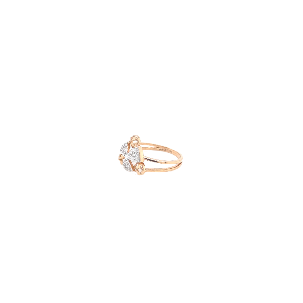 Ternion Delicate Gold Ring