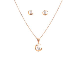 Ethereal Gold Carved Pendant Set