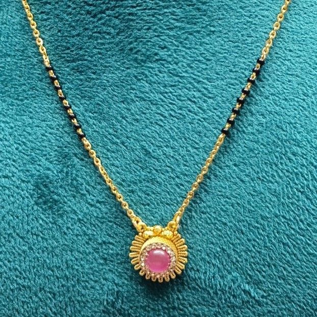 916 Gold Light Weight Mangalsutra - Image 2
