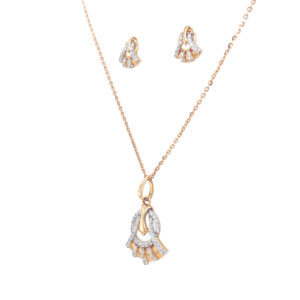 Sophia Diamond Pendant Earrings Set