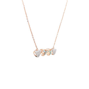 Versatile two way floral Gold Delicates Chain