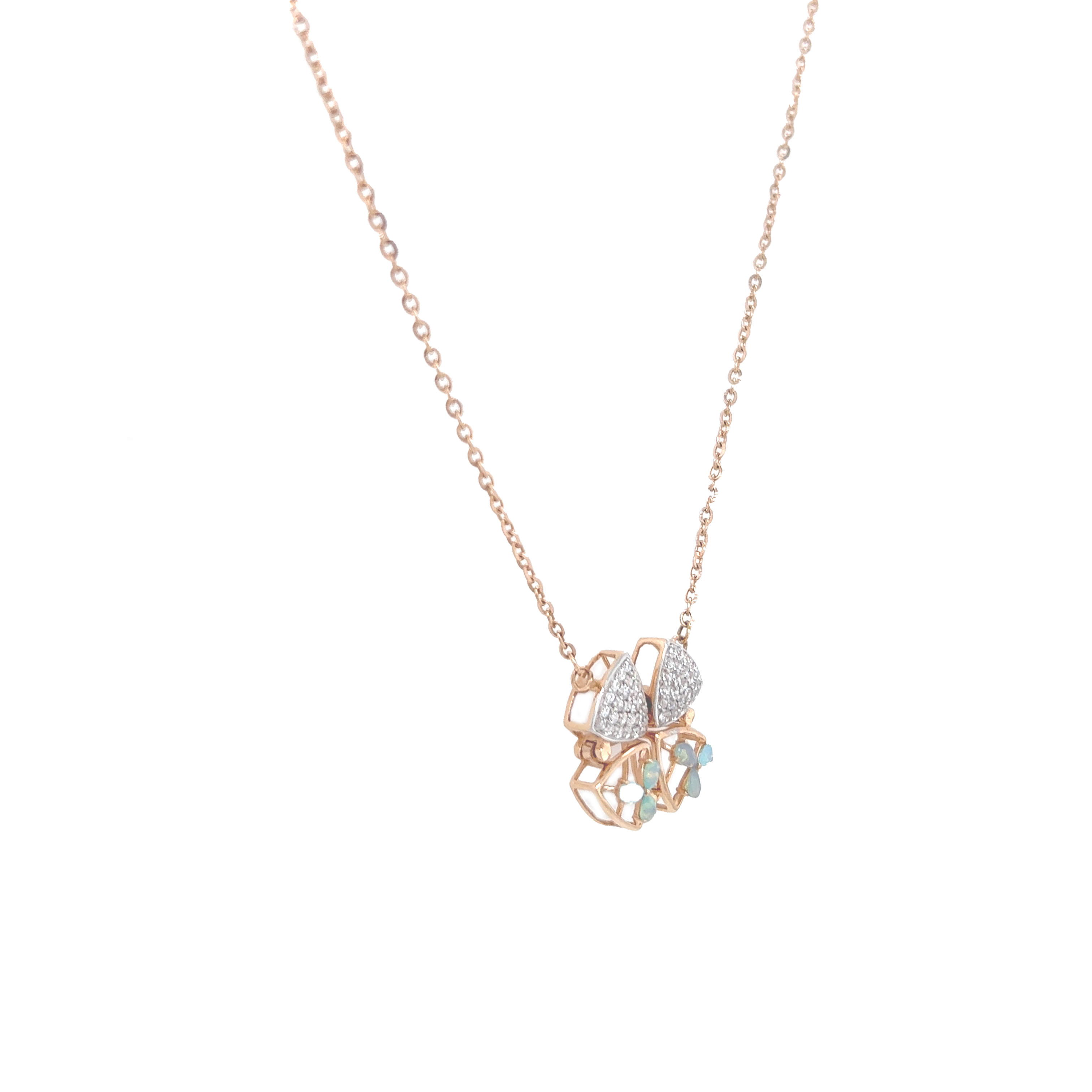 Versatile two way floral Gold Delicates Chain