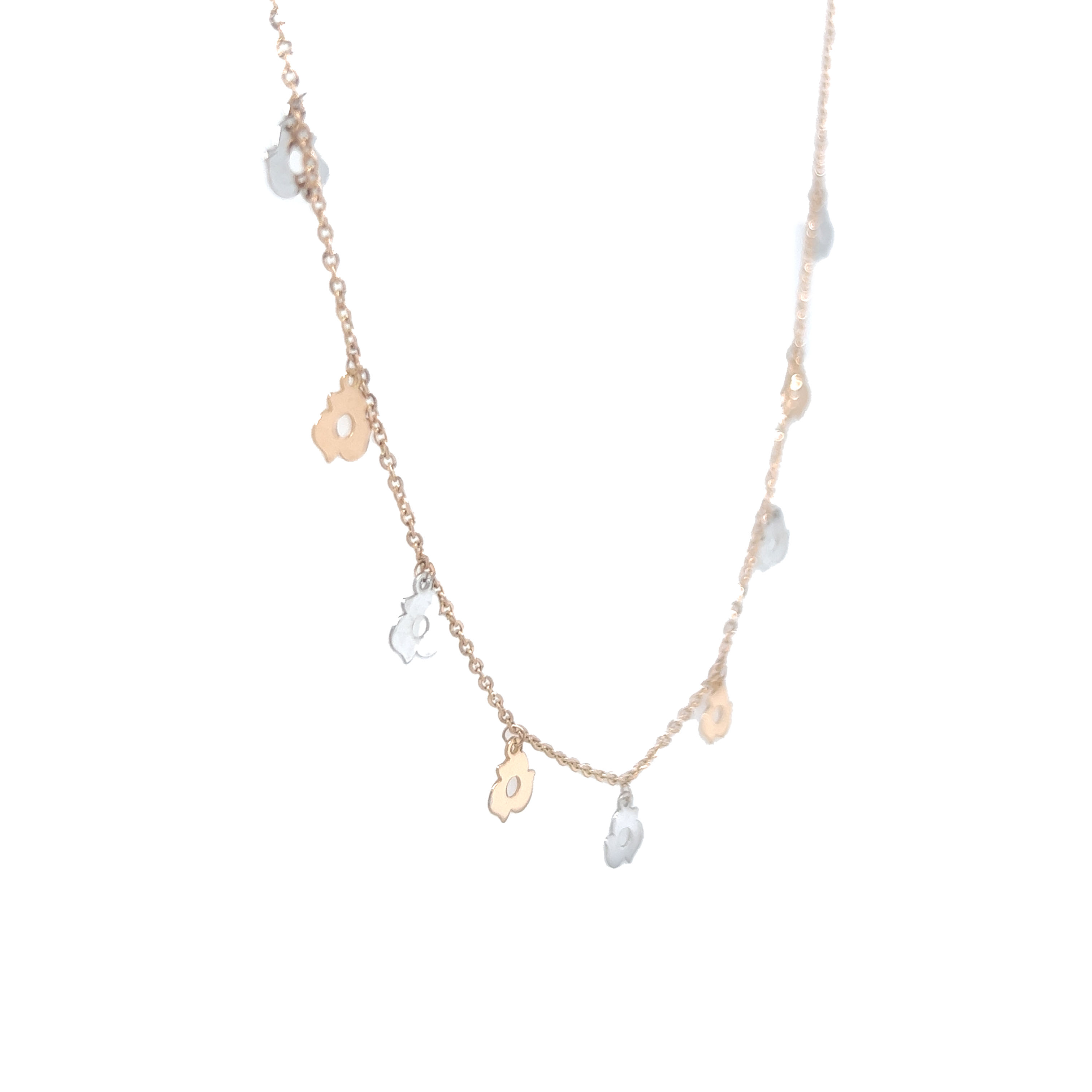 Floral Gold Delicate Chain
