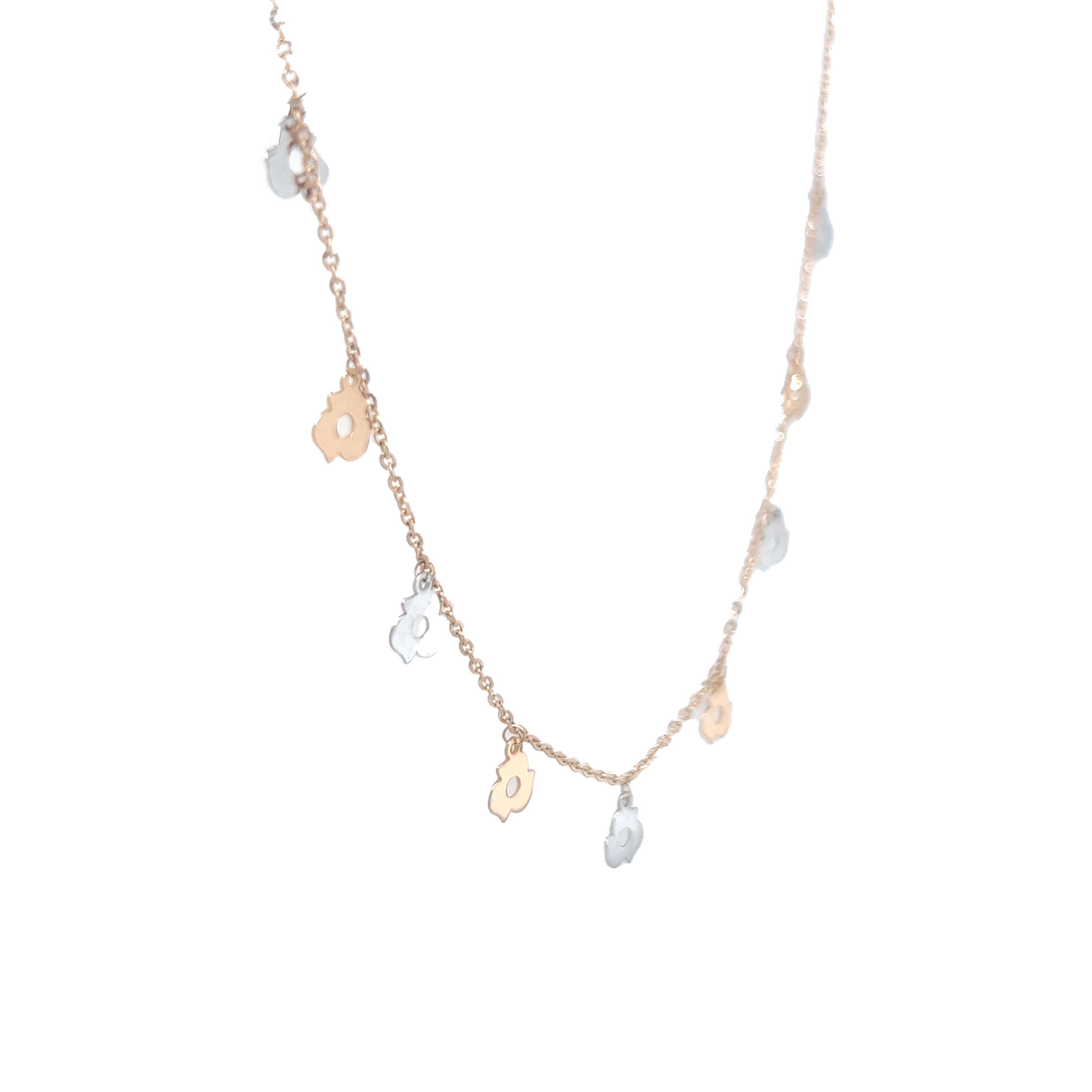Floral Gold Delicate Chain