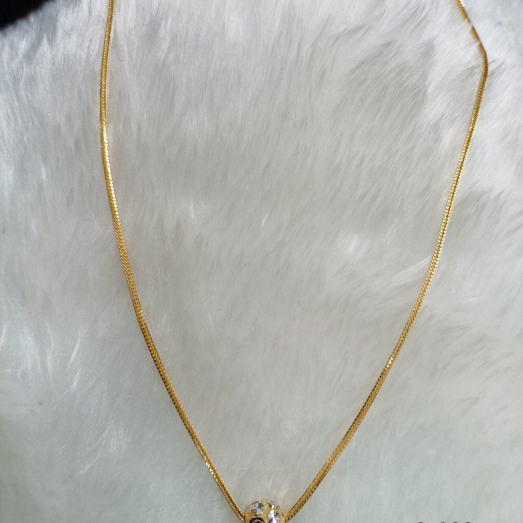 22crt Single Ball Gold Chain