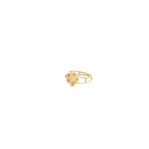 18K Gold Diamond cluster ring