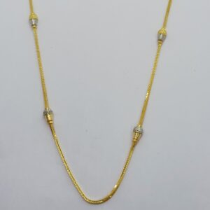 916 plain gold  chain