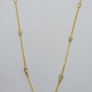 916 plain gold  chain