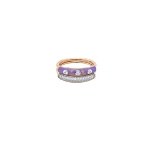 18k gold diamond  band for her ring