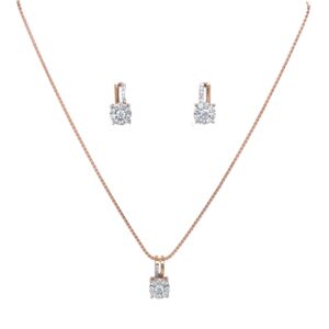 18k gold kirtilals diamond pendant set