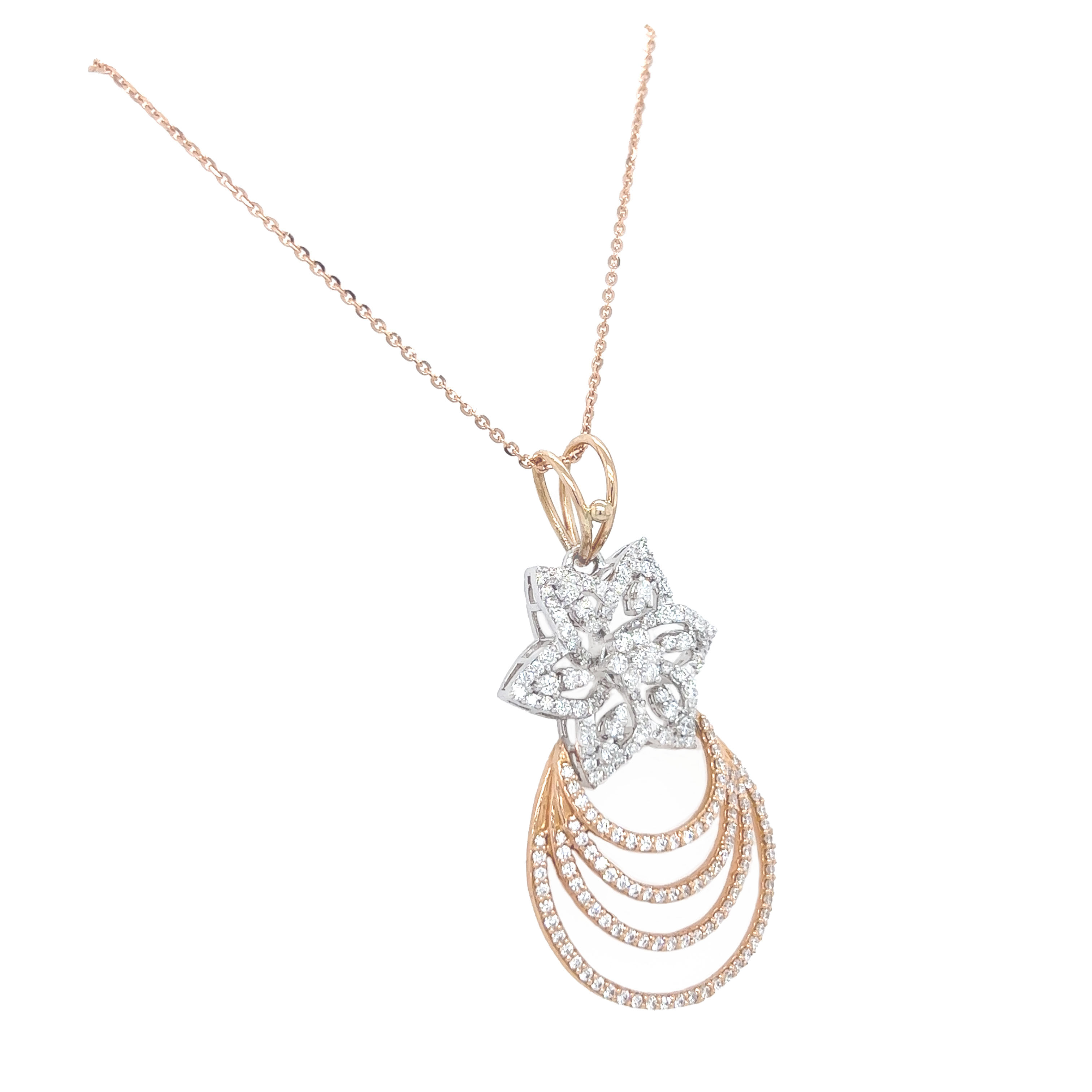18k gold esoteric  diamond pendent