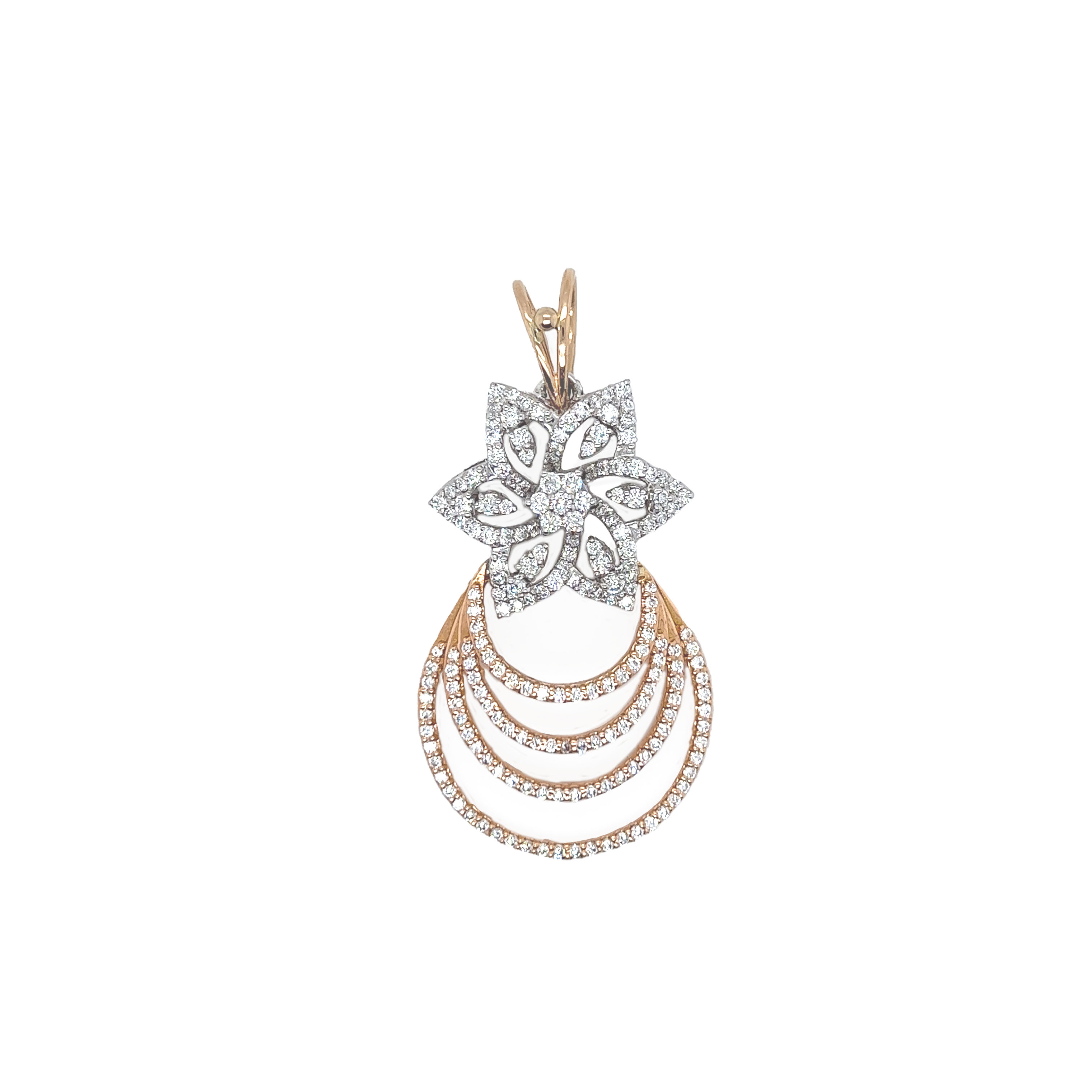 18k gold esoteric diamond pendent