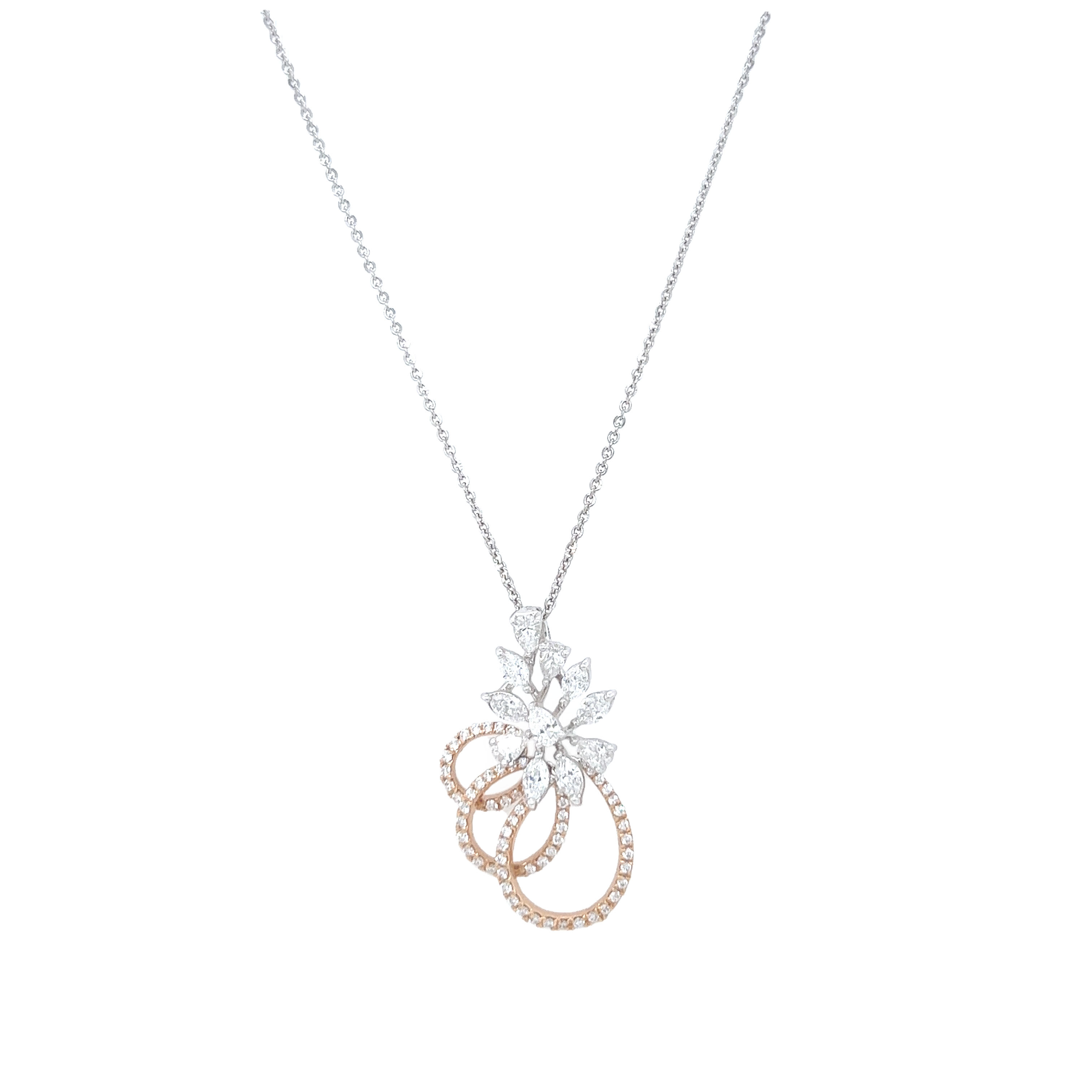 18k gold diamond pendent