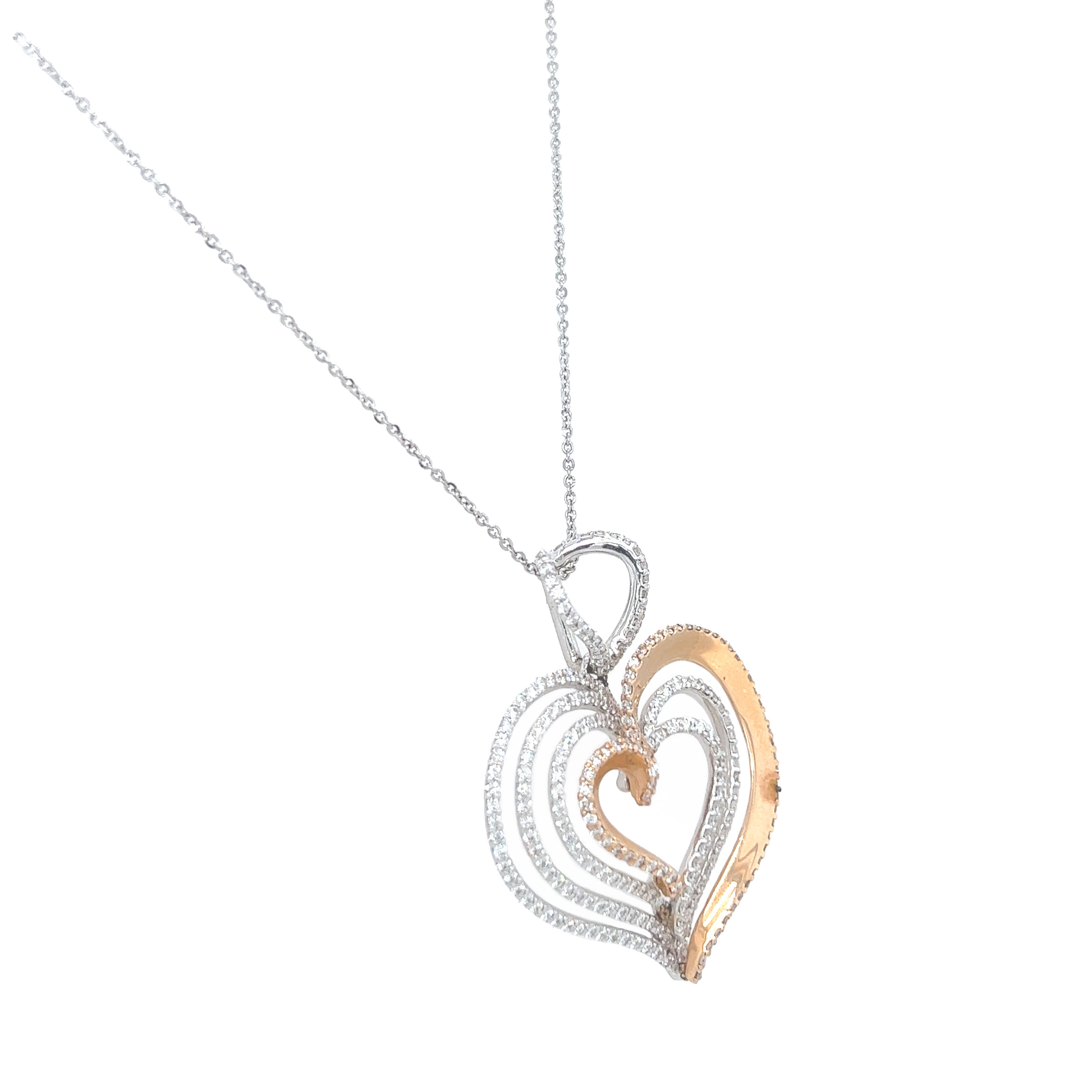 18k gold diamond pendent - Image 3