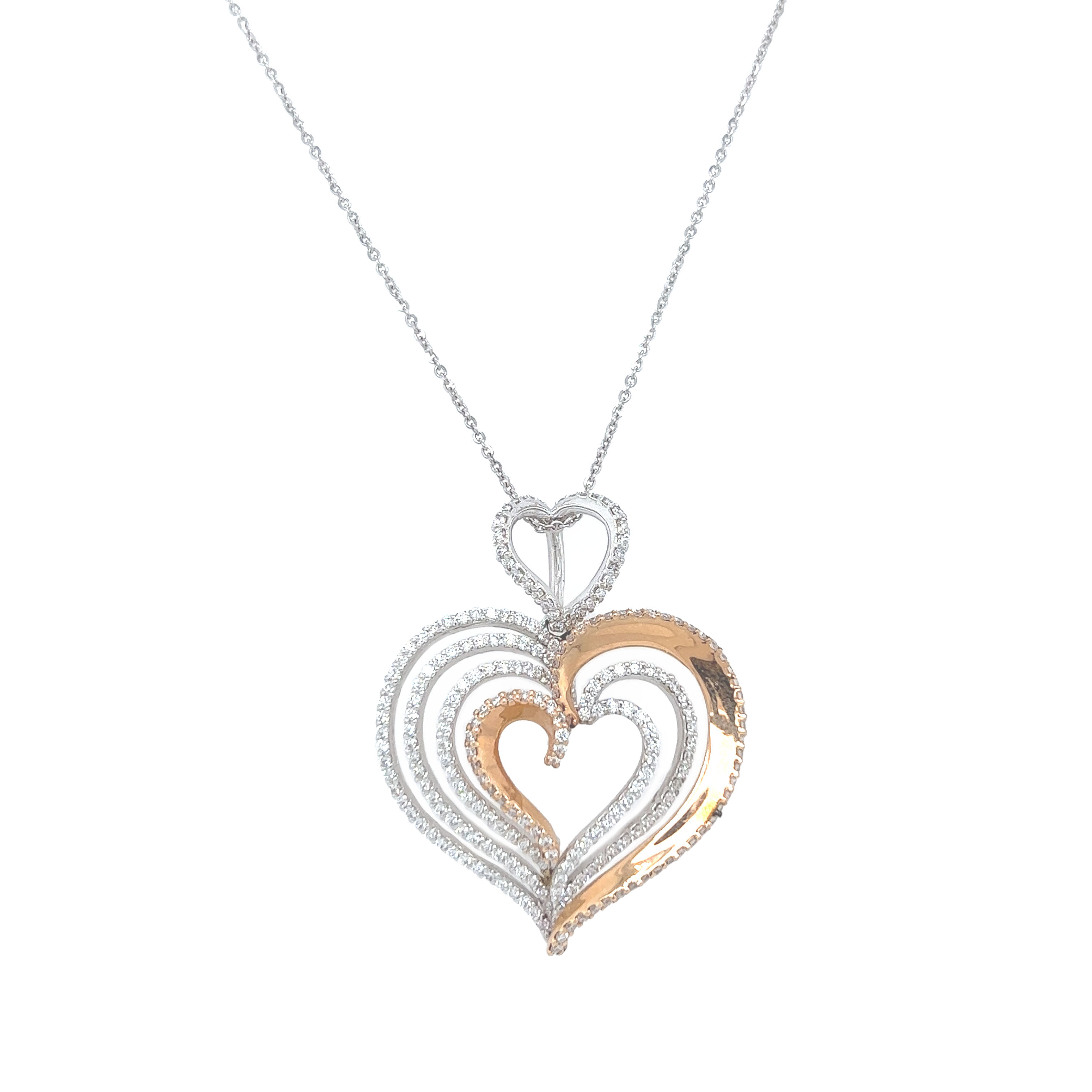 18k gold diamond pendent - Image 2