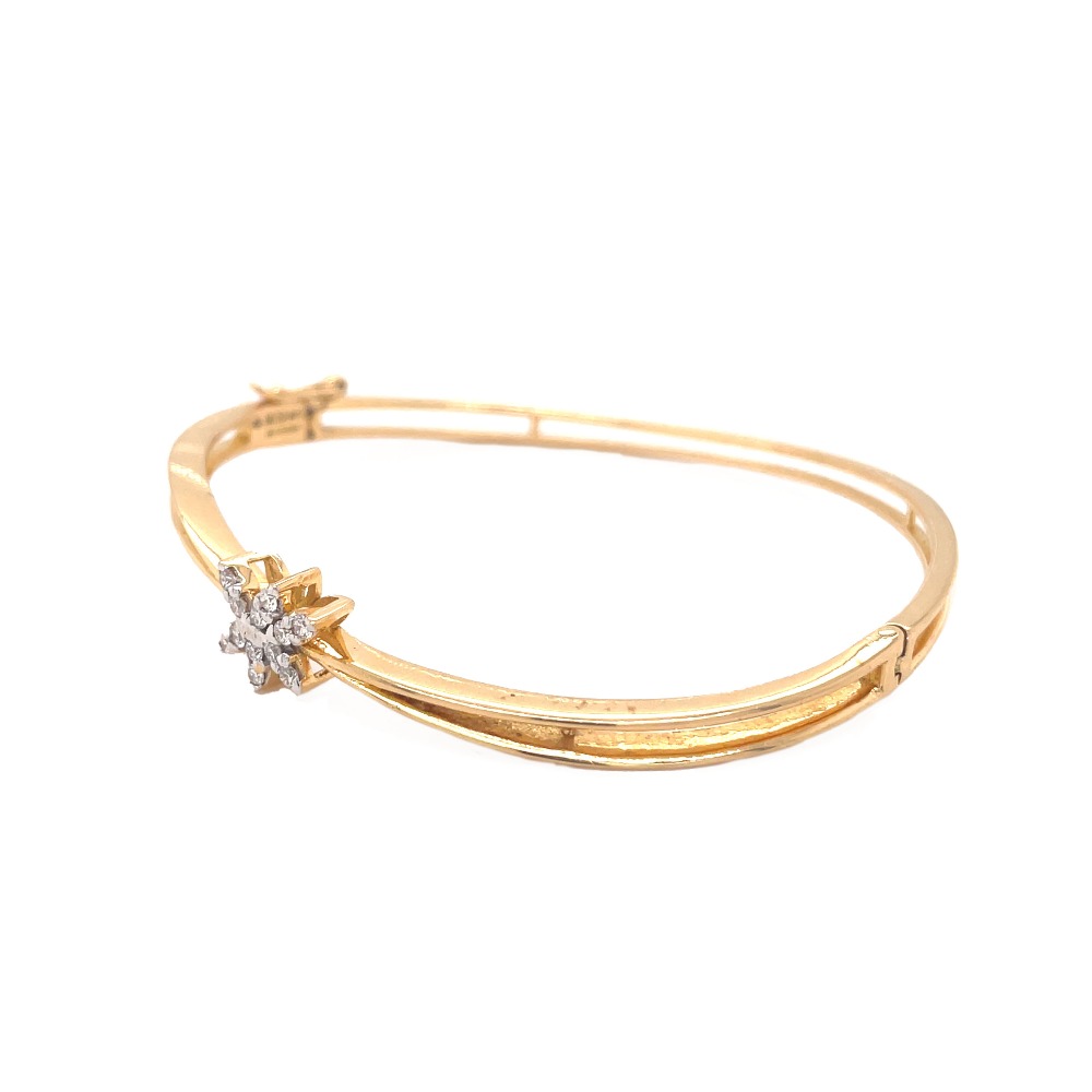 18k gold Floral Diamond  bracelets