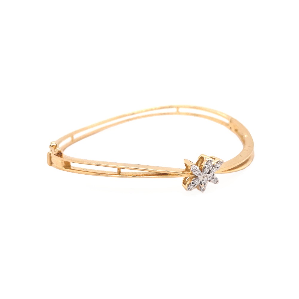 18k gold Floral Diamond  bracelets