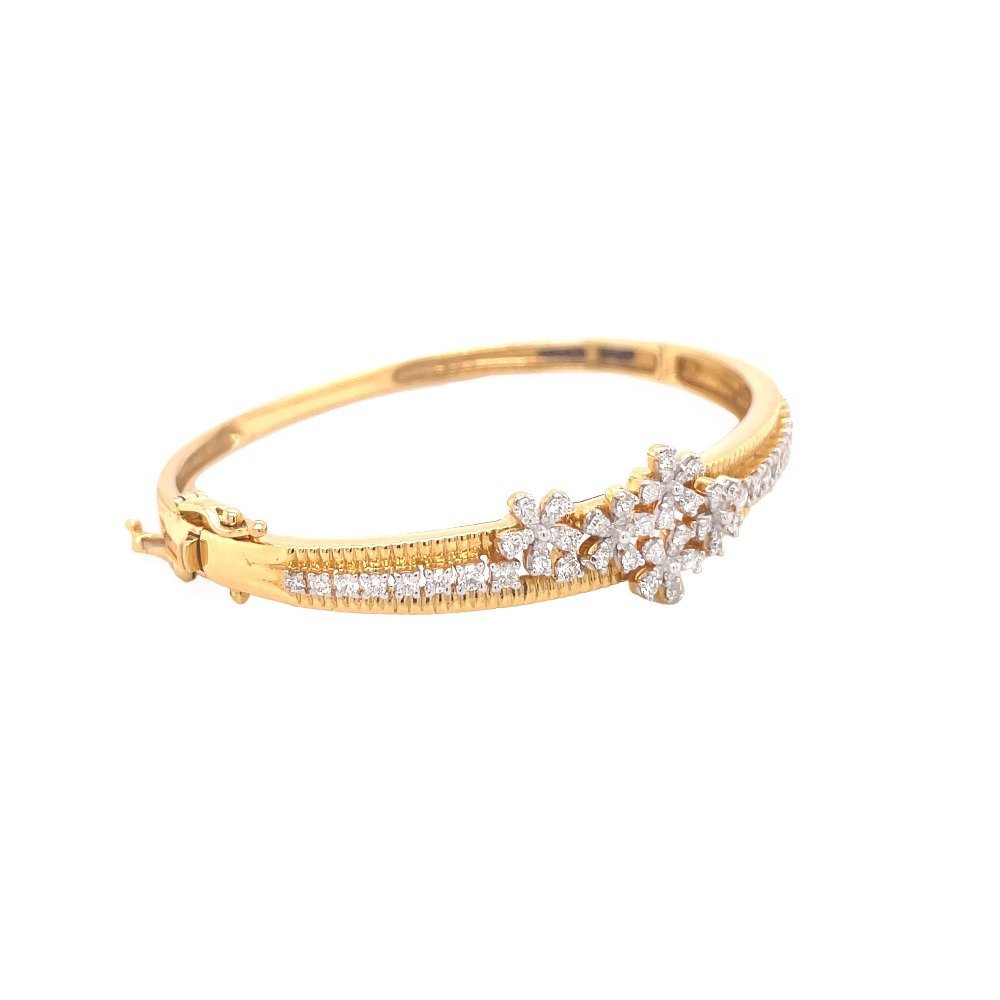 18k gold Modern diamond  bracelets