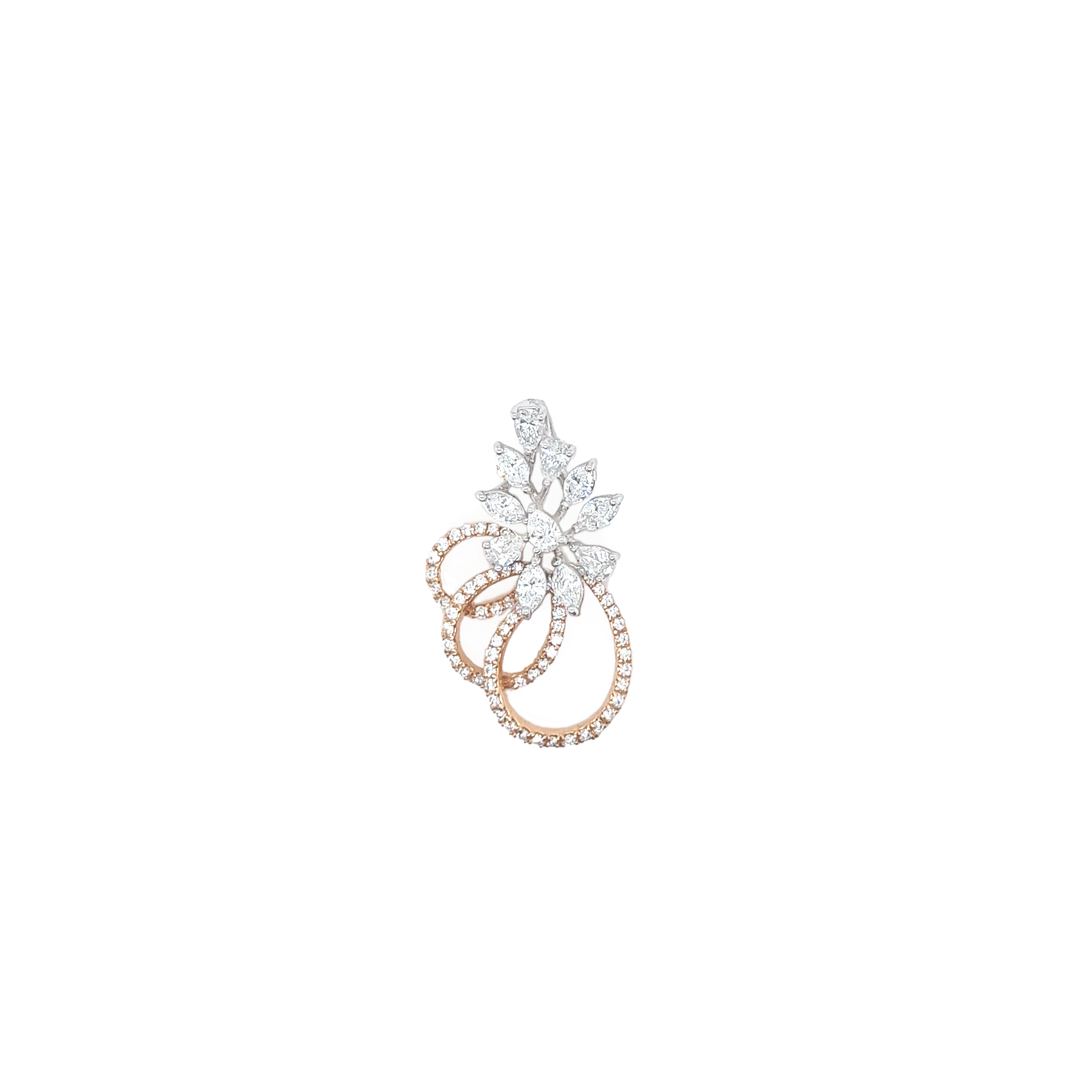Upscale 18k gold diamond pendent