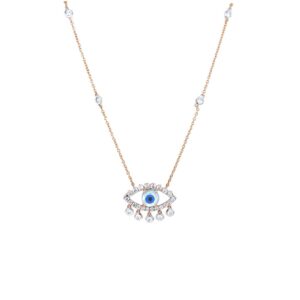 18k gold Evil Eye diamond