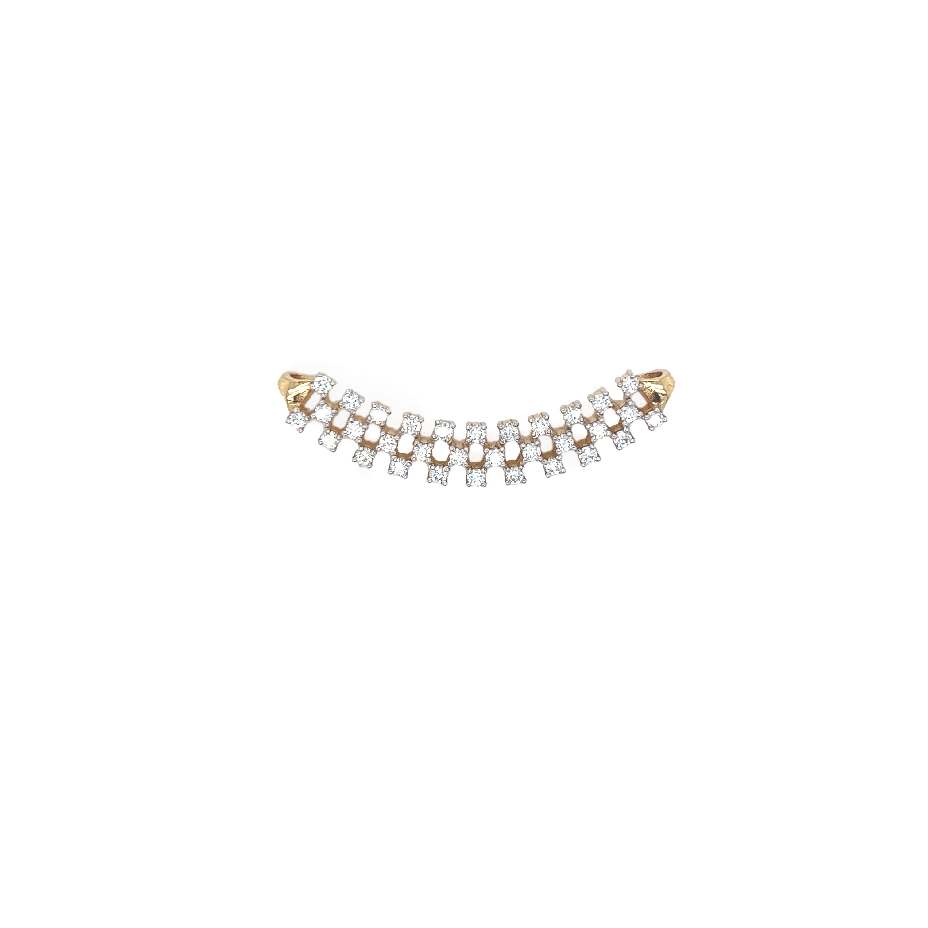 18k Gold Dainty Floral Diamond  Tanmaniya