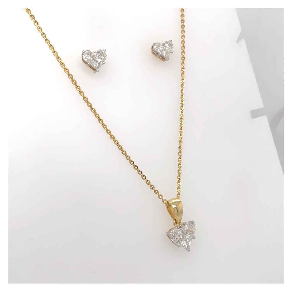 Heart shape pendent set - Image 2