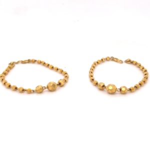 Kids gold couple of set bracelat