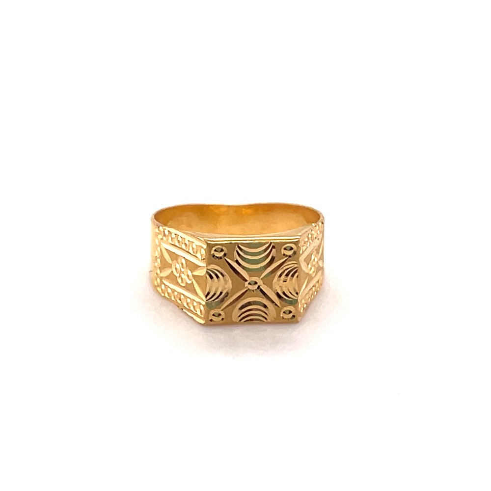 Unique texture gold ring