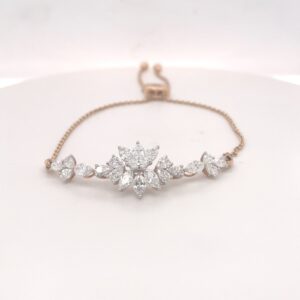 Elegant Knot Diamond Bracelet