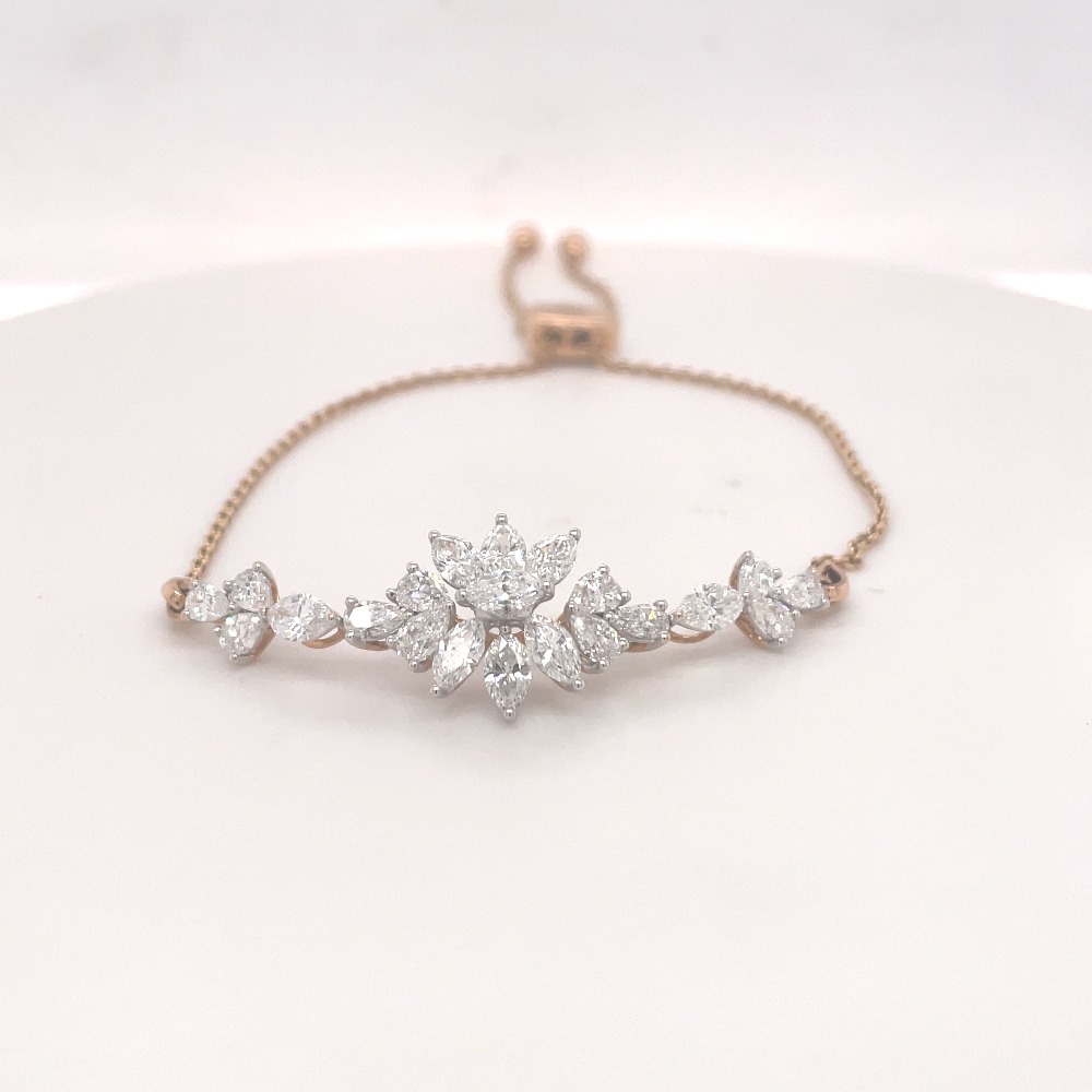 Elegant Knot Diamond Bracelet