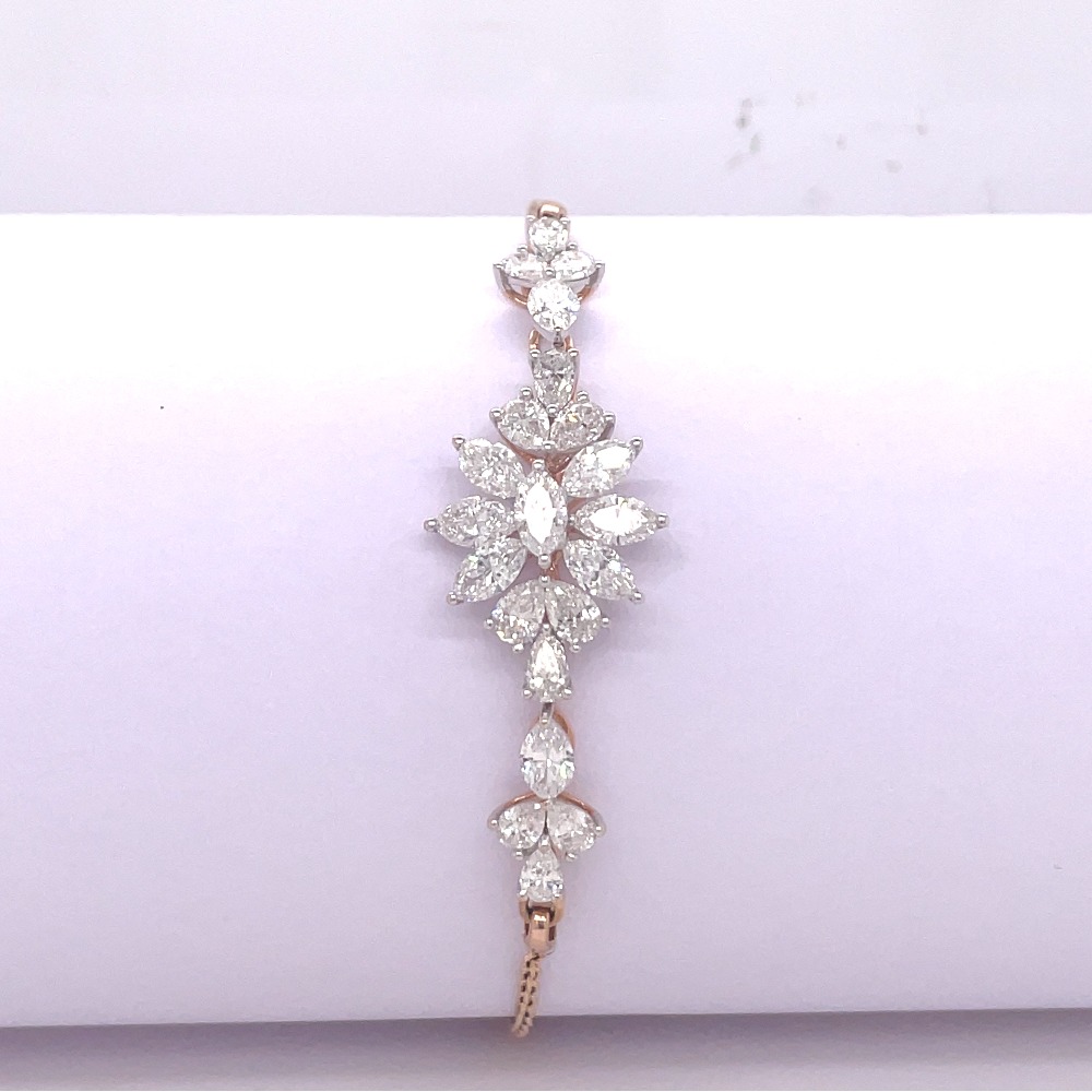 Elegant Knot Diamond Bracelet