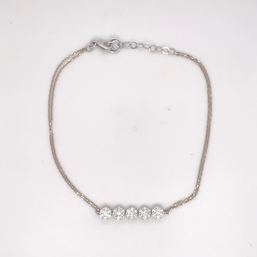 Alder Leaf Diamond Bracelet