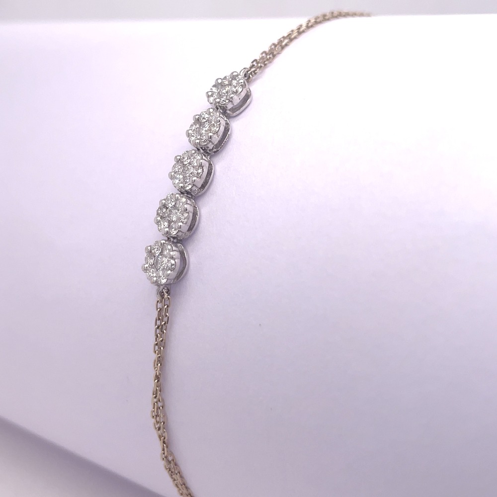Alder Leaf Diamond Bracelet