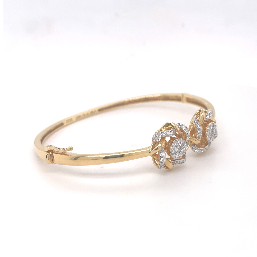 Cluster Diamond Adjustable Bracelet