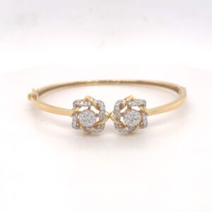 Cluster Diamond Adjustable Bracelet
