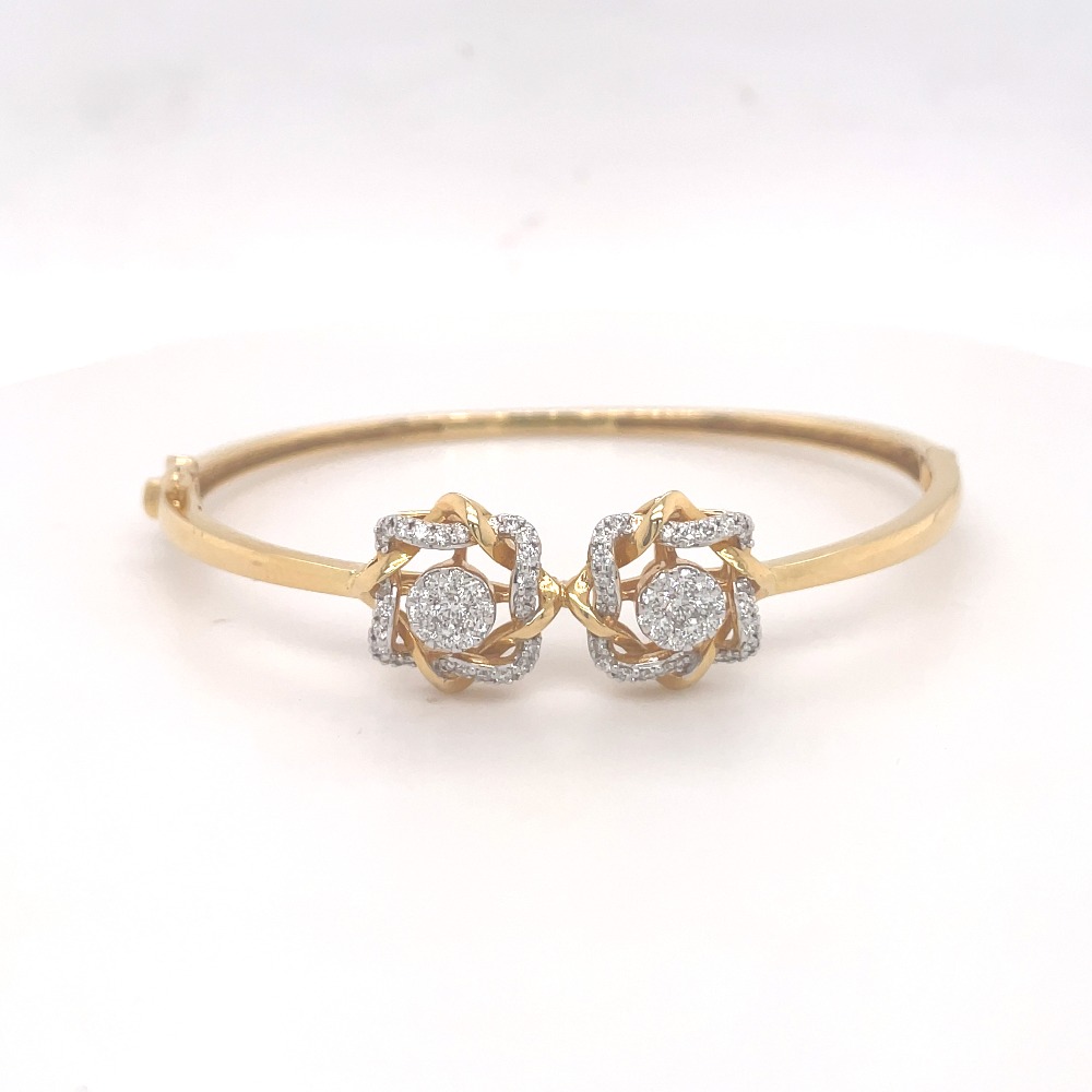 Cluster Diamond Adjustable Bracelet