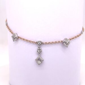 Quad Diamond Adjustable Bracelet