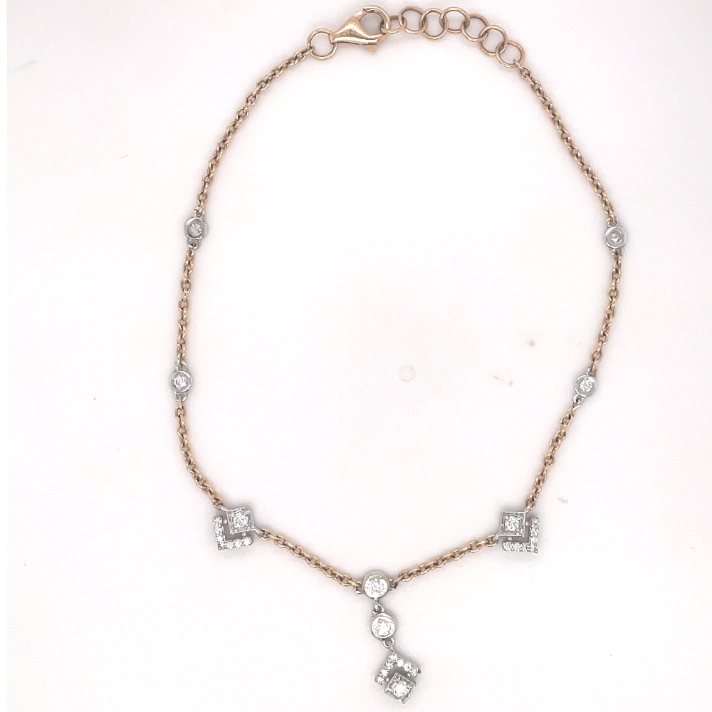 Quad Diamond Adjustable Bracelet