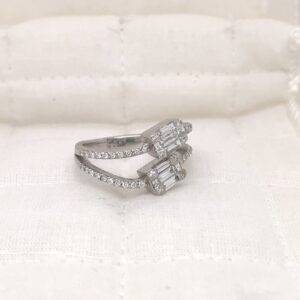 Terry Heart Twine Diamond Ring