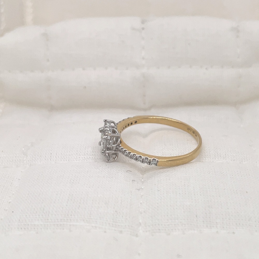 Duo Sparkle Diamond Ring