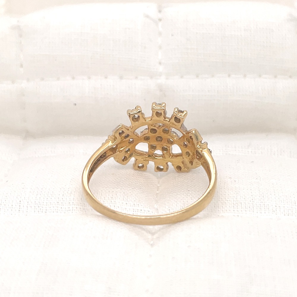 Classic Treble Diamond Ring
