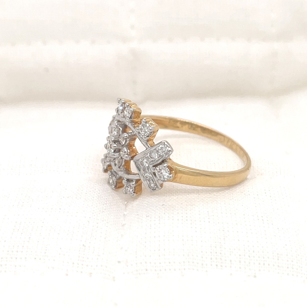 Classic Treble Diamond Ring