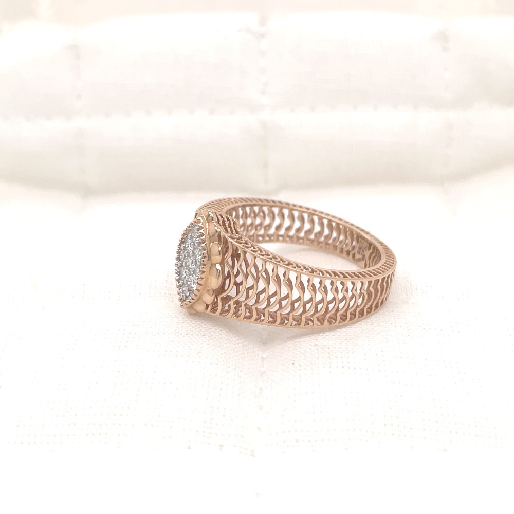 Swivel Mesh Diamond Ring